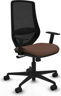 Produktbild von Bürostuhl Piqueras y Crespo D036N0W Schwarz Dunkelbraun