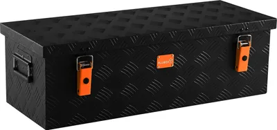 Produktbild von ALUBOX Riffelblech Alukiste schwarz 1.5mm Stärke 60 Liter