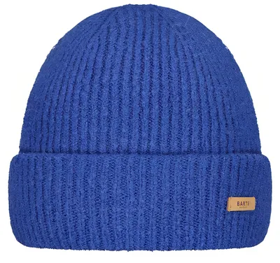 Imagen del producto de Gorro tipo beanie para mujer de la marca BARTS, color azul, con solapa