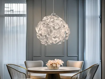 Immagine prodotto di Lampada a sospensione LEAVY Paralume a foglie bianco