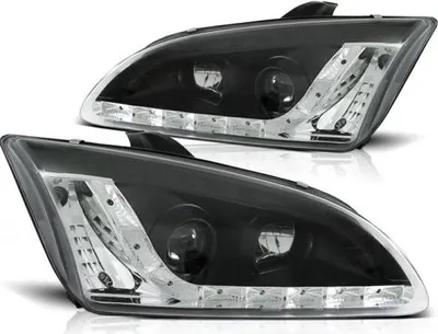 Immagine prodotto di Fari LED luci diurne ottica per Ford Focus 2 anni 04-08 nero