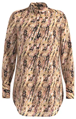Productafbeelding van Comma blouse met lange mouwen en opstaande kraag