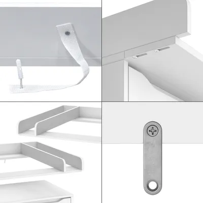 Obrázek produktu pro Přebalovací pult Vicco Wicko Bílá 80 x 76 cm s rozdělením, Model 54278