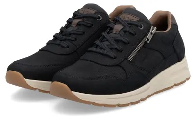 Produktbild von Rieker Herren Echtleder Schnürhalbschuh blau, Herren:46 EU