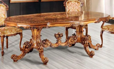 Produktbild von Casa Padrino Luxus Barock Esstisch Braun - Ovaler Massivholz Esszimmertisch im Barockstil - Prunkvolle Barock Esszimmer Möbel - Erstklassische Qualität -  Italy