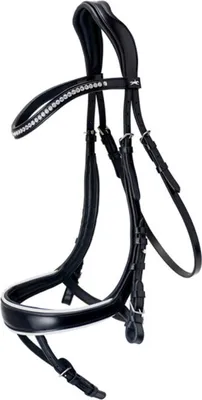 Produktbild von Schockemöhle Sports Trense Equitus Beta Black / White / Silver VB