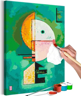 Produktbild von Vlies Malen nach Zahlen - Vasily Kandinsky: Upward 40x60 cm Abstrakt n-A-1467-d-a