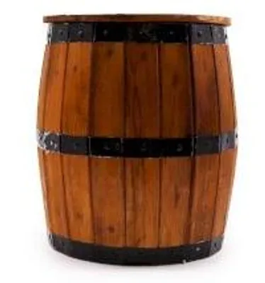 Imagen del producto de Taburete de barril de cerveza y soporte para sombrilla - Natural