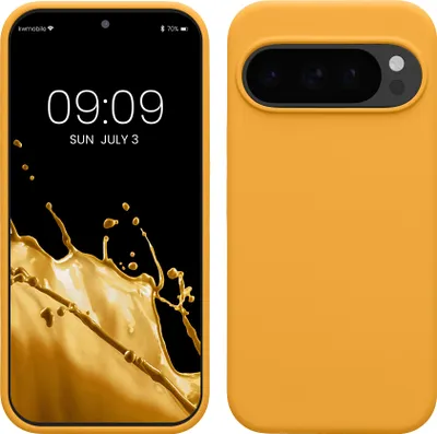 Produktbild von kwmobile Handyhülle für Google Pixel 10 / Pixel 10 Pro Hülle - Case Silikon - Kabelloses Laden - Schutzhülle Cover in Mango