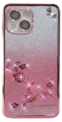 Produktbild von GLITZER STRASS ROSE TPU HÜLLE Silikon Case Cover Handyhülle für iPhone 17