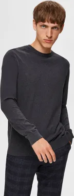 Produktbild von Herren SELECTED Feinstrick Pullover Basic Rundhals Sweater SLHBERG |