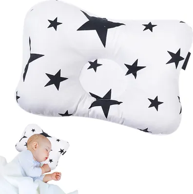 Produktbild von Baby Kissen Lagerungskissen Kopfkissen Kopfstütze Gegen Verformung Babykopfkisse, 22*32*6cm