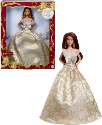 Obrázok produktu pre Vianočná bábika Barbie Hnedovlasá 2025 JBH97