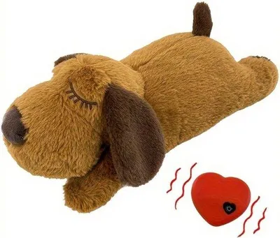 Produktbild von Braun-Weißer Herzschlag-Knuffel