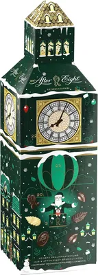 Produktbild von 3D adventný kalendár Big Ben s mätovými pralinkami 185g