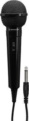 Obrázek produktu pro MONACOR 231700 DM-70/SW Dynamický mikrofon černý 6,3 mm jack