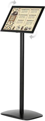 Produktbild von Bodenständer A4 schwarz Aluminium