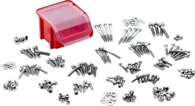 Produktbild von Hi-Q Tools Schraubensortiment Edelstahl Innensechskant 200tlg M5-M8