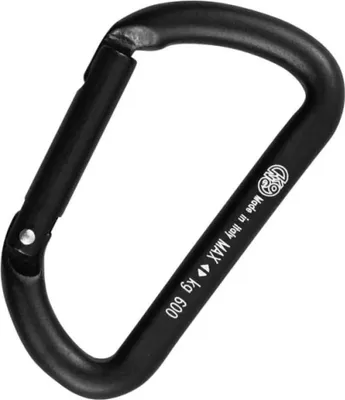 Produktbild von Kong Italy Mini D Karabinerhaken Schwarz Schwarz One Size