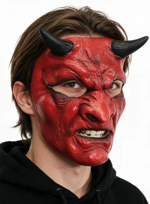 Produktbild von Fieser Teufel - Roter Dämon Halloween Maske Herren