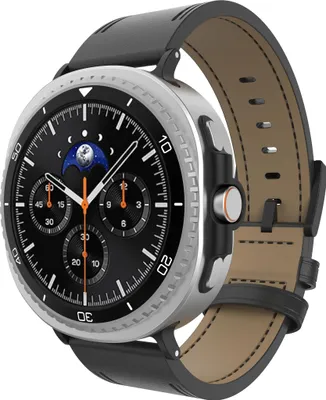 Image de Cazy Bracelet Compatible avec Samsung Galaxy Watch (Timeless Leather) – Bracelets de Montre Connectée – Bracelet Universel compatible pour Samsung Galaxy Watch8 / Watch8 Classic - Noir