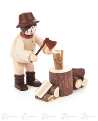 Zdjęcie produktu dla Miniaturowy rębak do drewna naturalny wysokość ok. 5,5 cm NOWOŚĆ