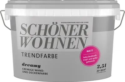 Produktbild von SW Trend Wandfarbe matt 2,5L Dreamy 7597