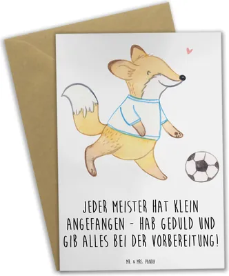 Produktbild von Mr. & Mrs. Panda Beileidskarte Wettkampfvorbereitung meistern - Weiß - Geschenk, weihnachtskarten, einladungskarten, Zuversicht, glückwunschkarten, Mutmacher, Inspiration