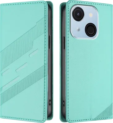 Immagine prodotto di Custodia per itel A50C, custodia a portafoglio in Finto cuoio con slot per carte e funzione stand Türkis