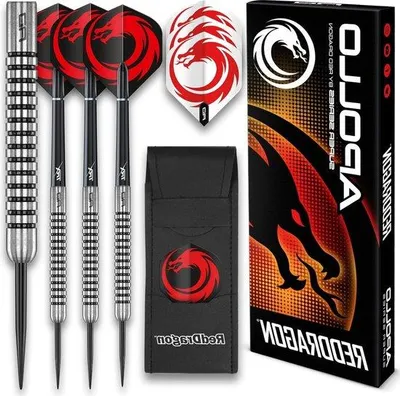 Produktbild von Harte Darts mit Stielen, rot, 23g