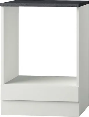 Produktbild von Optifit Herdumbauschrank Lagos286 BxTxH 60 x 60 x 84,8 cm weiß glänzend zerlegt Anschlag reversibel KULG U634-9+
