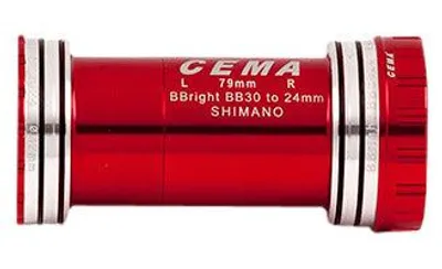 Image de Cema Bracketas Bbright42 int. Shimano-keramic-rouge