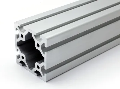 Produktbild von Länge 1270mm - Aluminiumprofil 80x80S I-Typ Nut 8 (schwer), silber eloxiert. Aluminium Profil 80x80 Alu Profile 80 x 80 Montage- Systemprofil