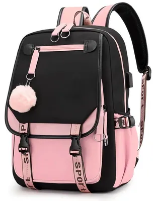 Produktbild von Carla Schulrucksack für Kinder Jadrez schwarz-rosa One size