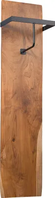 Produktbild von Garderobe /Kleiderhaken Alaska 1 aus Teakholz massiv in braun - 25x110x20cm