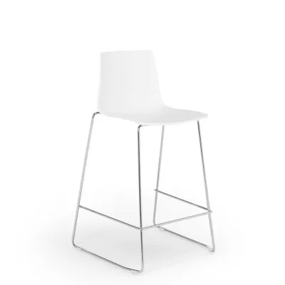 Image de Grand Soleil Tabouret Design Bar Cuisine 64 cm Design Mini Imola - Blanc