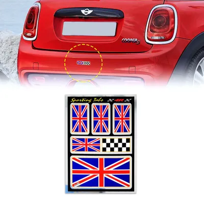 Produktbild von Sticker Flagge England UK Racing für Auto, 9,5 x 12 cm