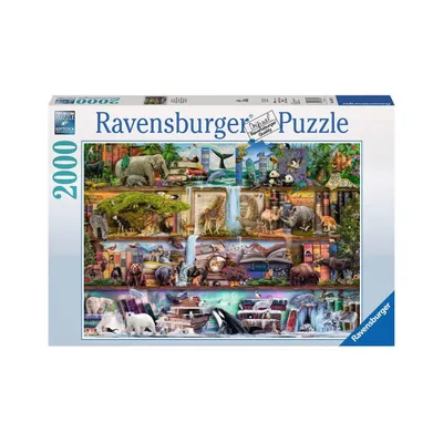 Obrázek produktu pro Ravensburger, Prémiové puzzle s 2000 dílky Motiv Softclick Krásný zvířecí svět, Barevný