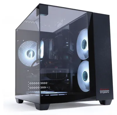 Produktbild von Chronicle Gaming PC Triorama Intel , 12 Core 16 GB RAM 240 GB SSD Nvidia GeForce RTX 3050 Luftkühlung W11 Black