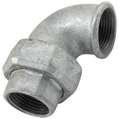 Image de Coude en fonte 1 pouce avec raccord fileté pour installations d'eau - C65064