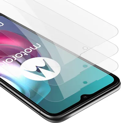 Produktbild von Cadorabo 3x Panzer Folie für Motorola MOTO G10 / G30 Schutzfolie in Transparent Folie Tempered Display-Schutzglas