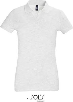Produktbild von SOLs 11347 | Damen Polo Shirt Perfect - Farbe: Ash (Heather) - Größe: XXL