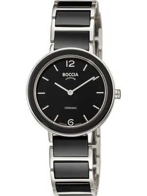 Produktbild von Boccia Damen Armbanduhr 3311-02 Titan Ceramic schwarz