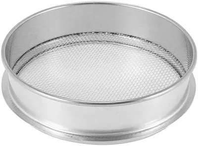 Produktbild von Garten-Sieb 20cm Korrosionsfest - Edelstahl 304 - Schweres Bodensieb - 3mm Glasfilter - Für Kompost/Sand - Stabiles Rahmengestell - Garten-Sieb