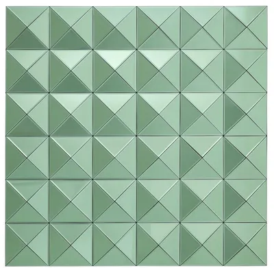Immagine prodotto di Specchio di design Casa Padrino verde 110 x 4 x H. 110 cm - Specchio da parete per soggiorno - Mobili di design