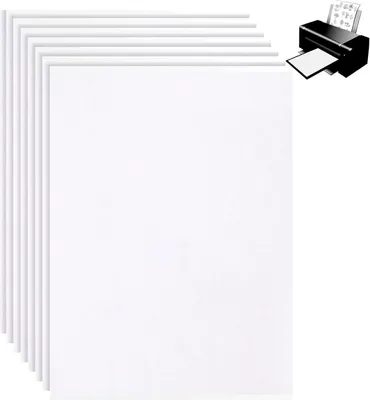 Produktbild von 8PCS A4 (29.7x21cm) Stickvlies Wasserlöslich Selbstklebend,Stickvorlagen Wasserlöslich,Bedruckbar Wasserlösliches Stickvlies für Anfänger Drucken oder Zeichnen von Mustern geeignet