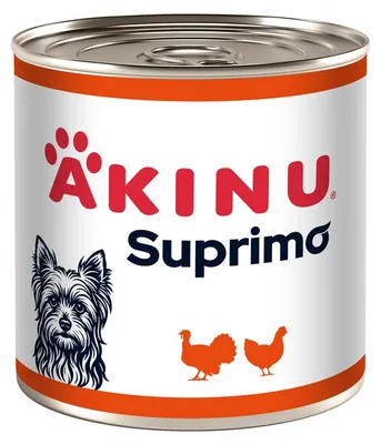 Obrázek produktu pro Akinu SUPRIMO Mleté s krůtím konzerva pro psy 400 g