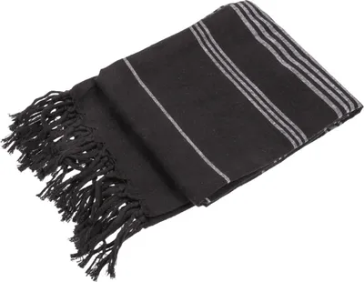 Obrázek produktu pro Bílý/černý ručník fouta hammam