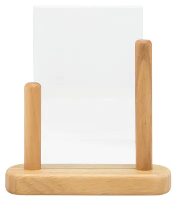 Immagine prodotto di Supporto in acrilico con base laccata, legno