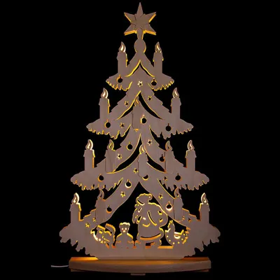 Produktbild von Lichterspitze Unterm Tannenbaum (38x72cm) von RATAGS Holzdesign